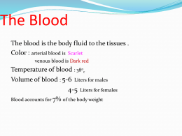 The blood power point