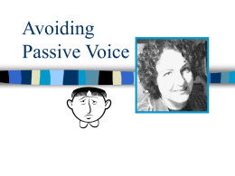 Passive Voice - GEOCITIES.ws