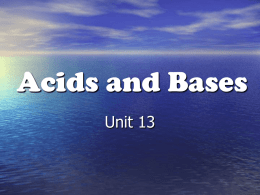 Acids and Bases