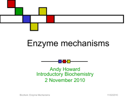 Enzyme Mechanisms