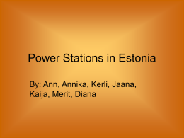 Power Stations in Estonia