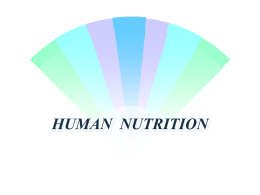 HUMAN NUTRITION