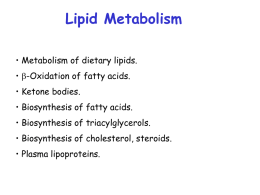 09Metabolism of dietary lipid