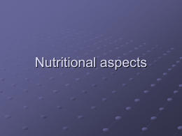 Nutritional aspects - Seafood Training Academy