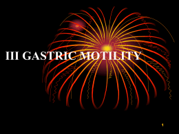 Part II Gastric Motility