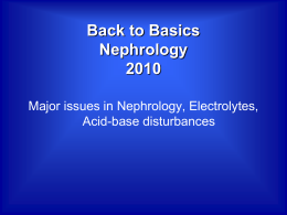 Nephrology - Dr. Robert Bell 2010
