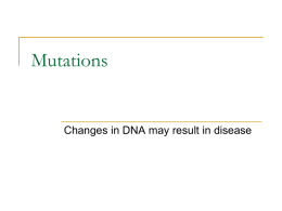Mutations Powerpoint