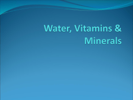 Sp11 HE325 Water Vitamins & Minerals