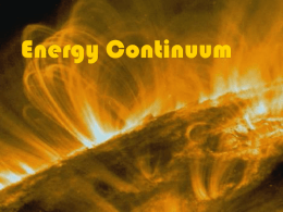Presentation Energy Continuum recovery process