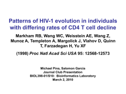 CD4 T-cell count associated with diversity and
