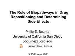 Role of Biopathways- Drug Repositioning and Determining side