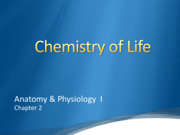 Chemistry of Life - Dr. Wilson`s Site