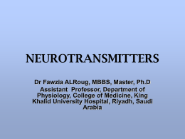 Neurotransmitter2 lec3