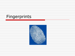 Fingerprints notes