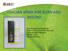 haruan spray for burn and wound