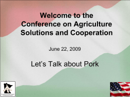 Let`s Talk about Pork