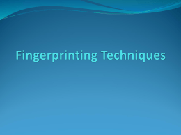 Fingerprinting Techniques