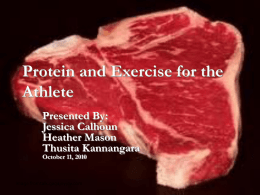 2 Protein & Exercise
