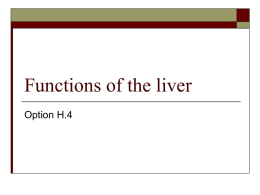Functions of the liver