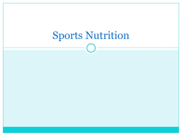 Sp11 HE325 Sports Nutrition
