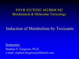 Drug Metabolism Phcy 172