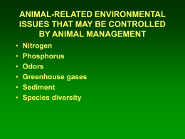 animal-related environmental issues that may be controlled