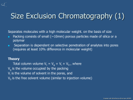 Size Exclusion Chromatography (1)