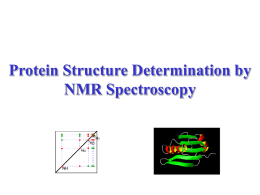Protein Structure Determined by NMR