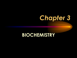 Ch 3 Biochemistry with notes