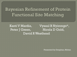 Bayesian Refinement of Protein Functional Site Matching