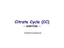 Citrate cycle - 3.LF UK 2015