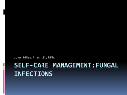 SeLF-CARE MANAGEMENT:FUNGAL INFECTIONs