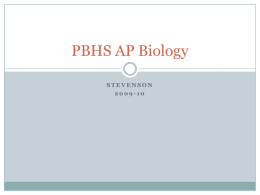 PBHS AP Biology Lab 2