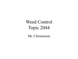 Weed Control - Michigan State University