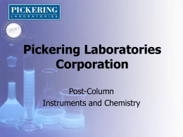 Post-column Derivatization - Pickering Laboratories, Inc.