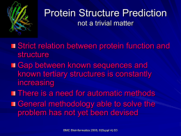 Protein Structure Prediction not a trivial matter