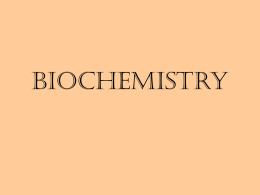 Biochemistry - Brookwood High School