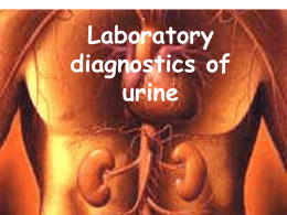 10. Laboratory diagnostics of urine (1)