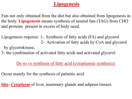 Lipids (lect 4))