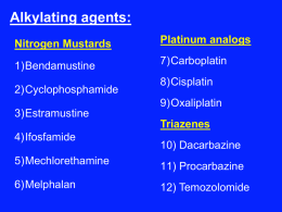 Alkylating agents