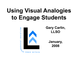Using Visual Analogies to Engage Students