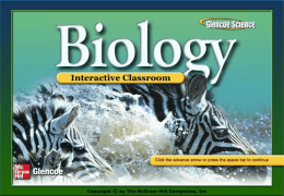 Biology Ch. 17
