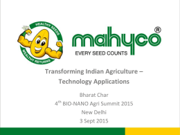 Transforming Indian Agriculture Technology Applications