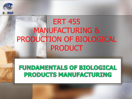 Fundamental of Biological Products Manufacturing 2