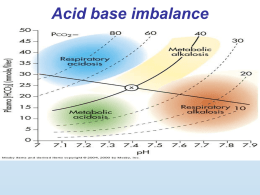 Acid base imbalance
