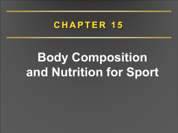 Body Composition in Sport