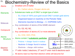 Biochemistry-Review of the Basics
