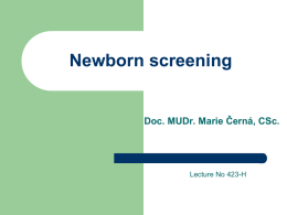 Novorozenecký screening