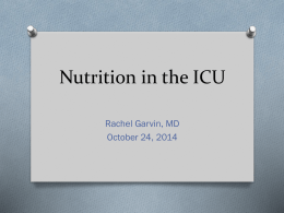 ICU Nutrition - UTHSCSA