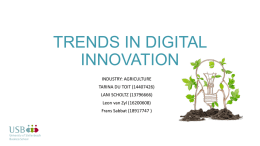 Industry - Digital Trends Presentations